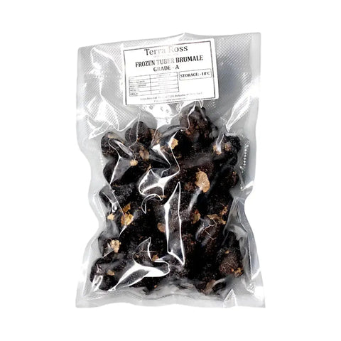 Vacuum-sealed frozen winter truffle Tuber Brumale A-grade for gourmet culinary use