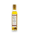 White Truffle Extra Virgin Olive Oil bottle with gold cap and label for gourmet cooking